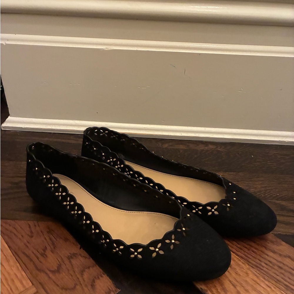 Michael Kors Black Cutout Flats